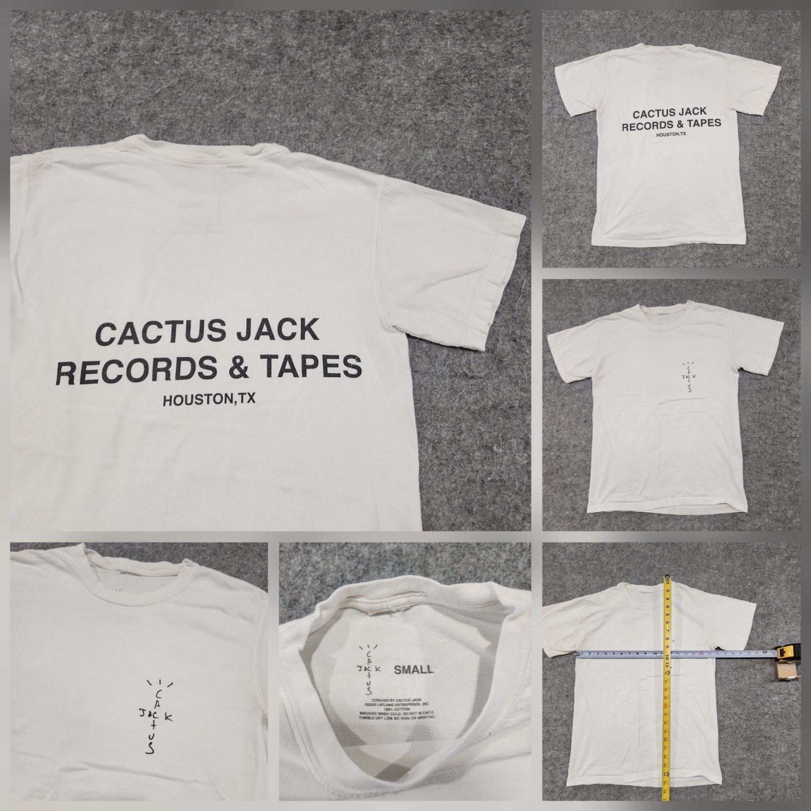 Travis Scott Cactus Jack Records & And Tapes Houston Texas Mens S Small T Shirt